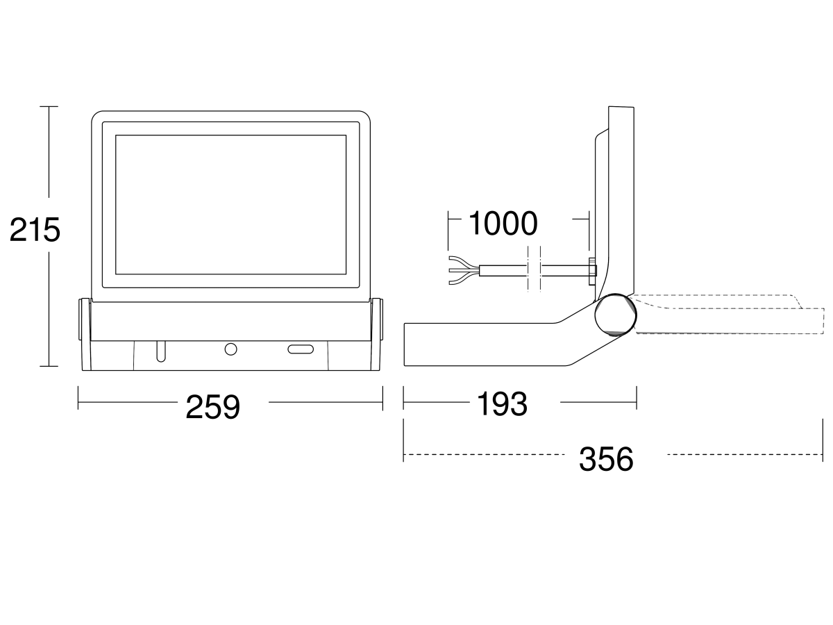 LED-Strahler ohne Sensor XLED ONE XL 3000K