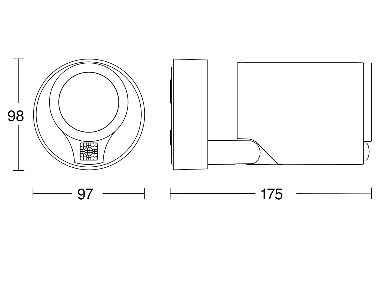 Sensor-LED-Strahler Spot ONE S ANT 3000K