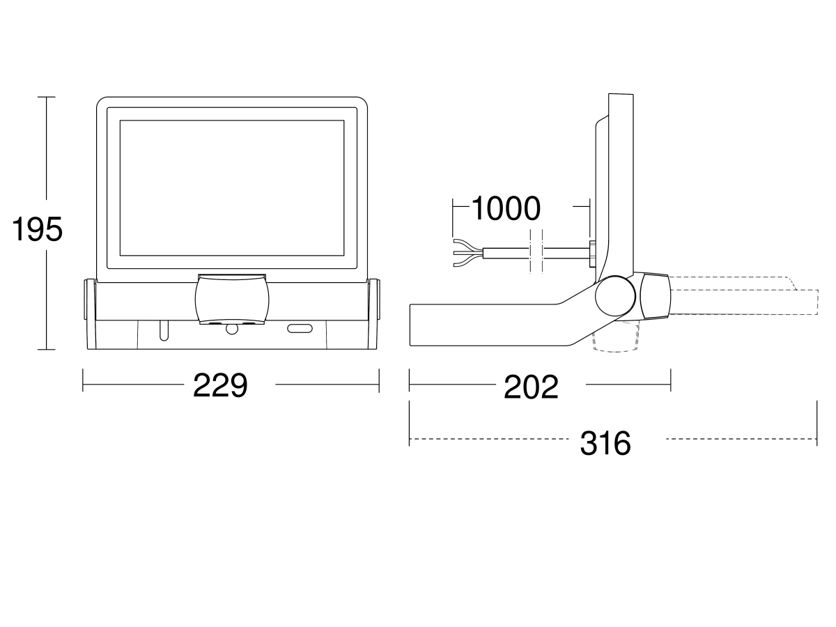 Sensor-LED-Strahler XLED ONE S 3000K ANT