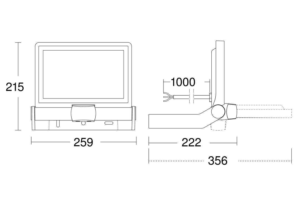 Sensor-LED-Strahler XLED ONE XL S 3000K