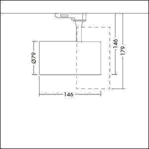 LED-Strahler LUCA L 38 3200 940WH