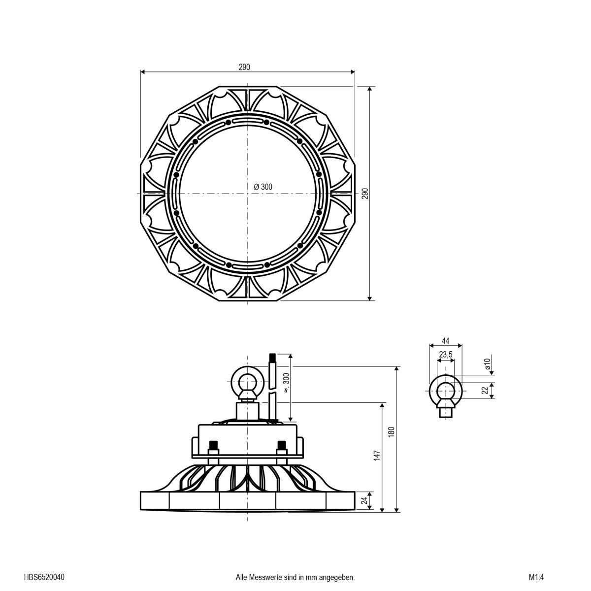LED-Hallenleuchte HBS6520040