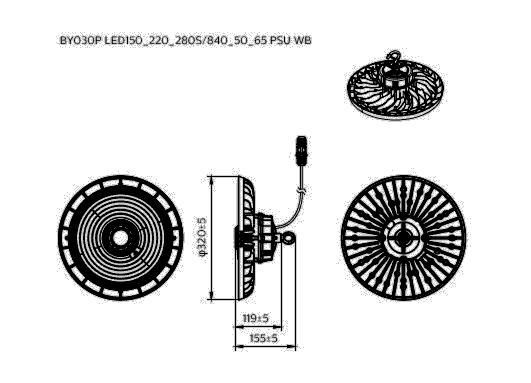 LED-Hallenleuchte BY030P LED #75897100