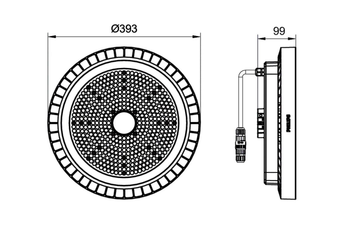 LED-Hallenleuchte BY122P G5 #95584400