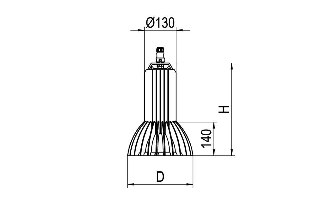 LED-Hallenstrahler RLS1-DAWS840-SMT1600