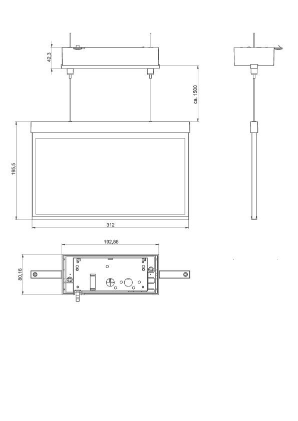 LED-Rettungszeichenleuchte AXDC001SC