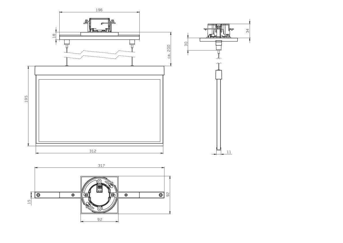 LED-Rettungszeichenleuchte AXEC001SC