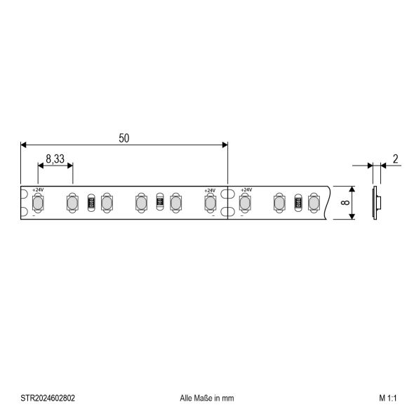 LED-Strip 24V STR2024602802 LED-Strip 24V STR2024602802