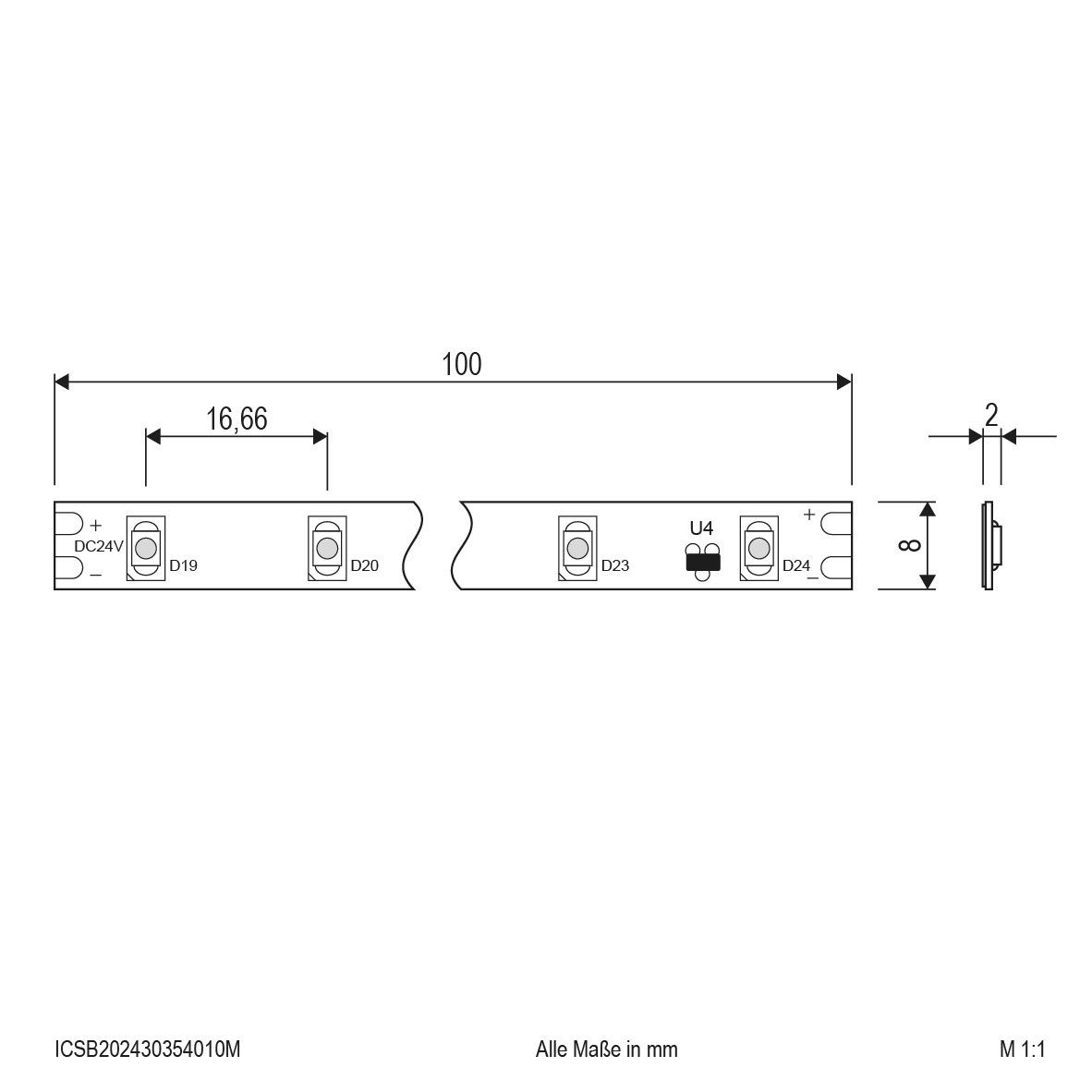 LED-Strip ICSB202430354010M
