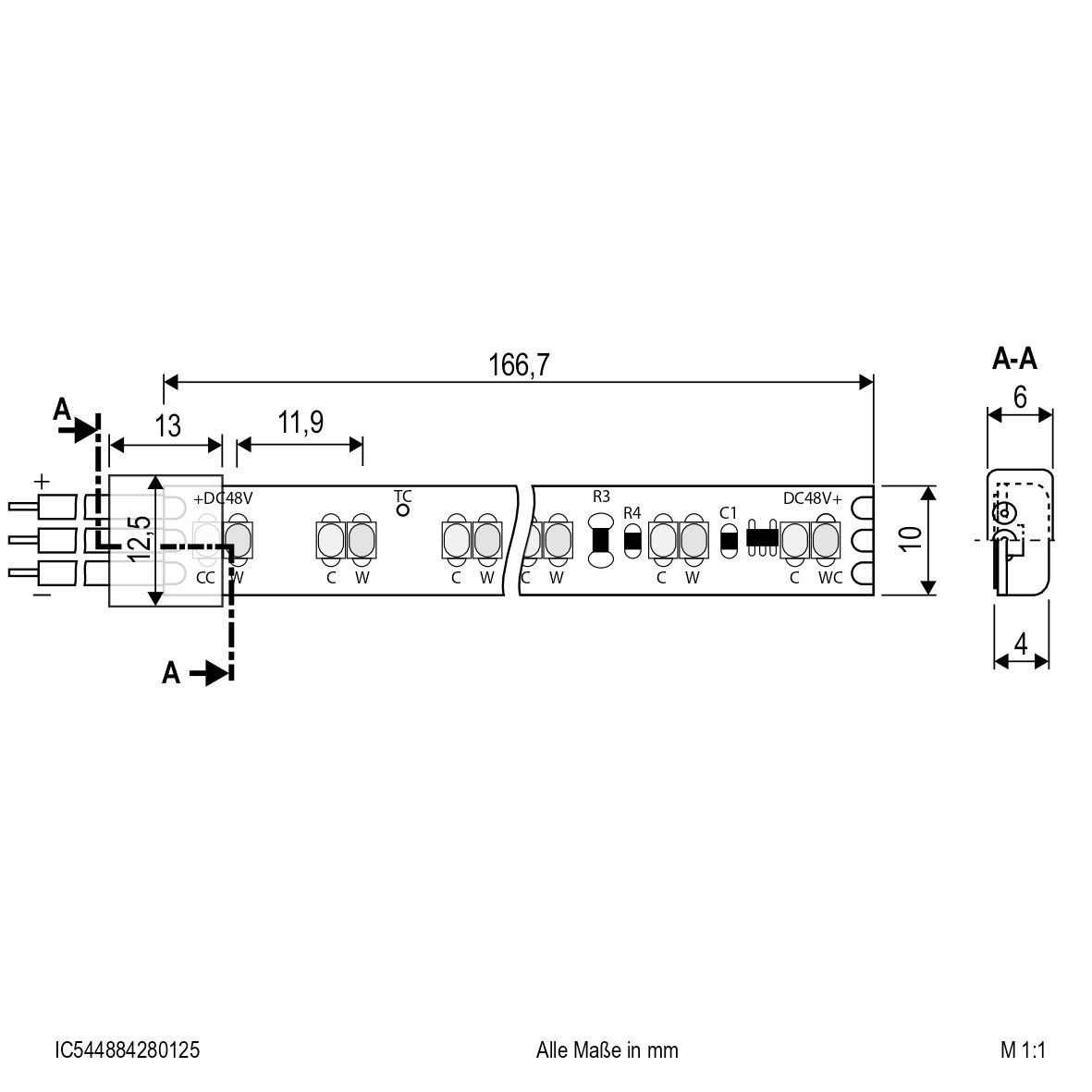 LED-Stripe IP54 5m IC544884280125