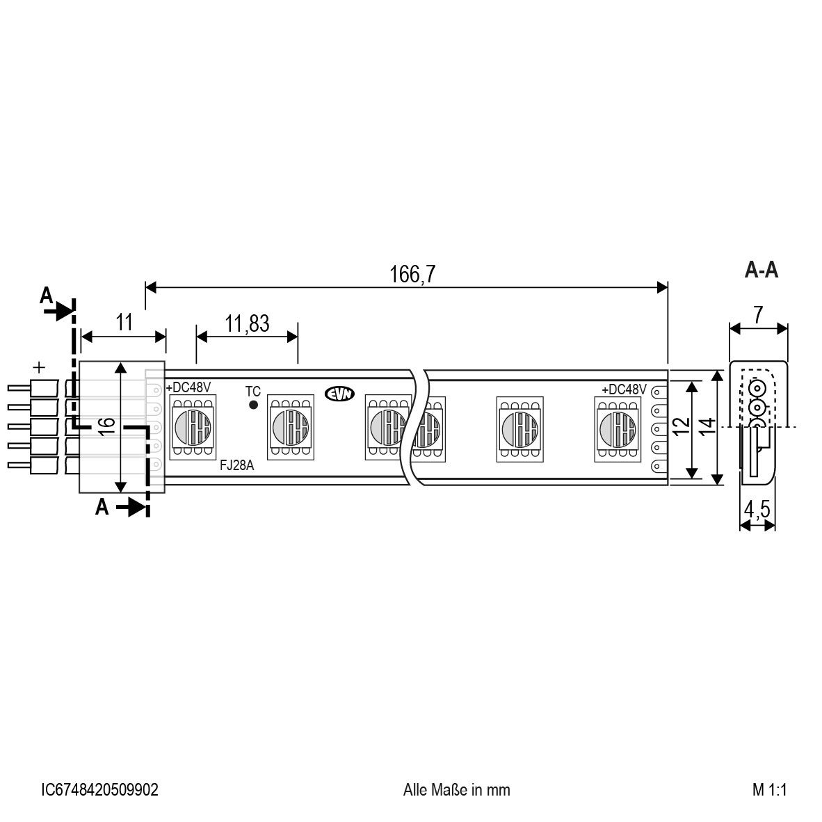LED-Stripe IP54 5m IC6748420509902
