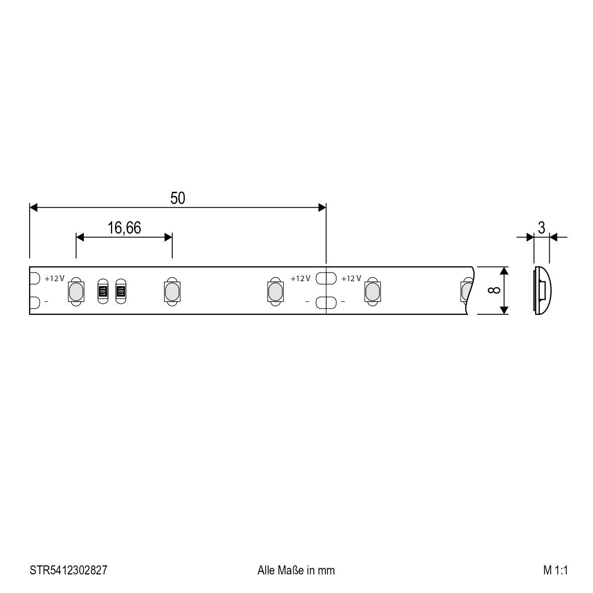 LED-Stripe IP54 5m STR5412302827