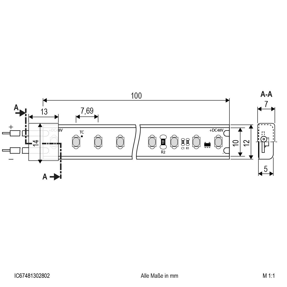 LED-Stripe IP67 5m IC67481302802