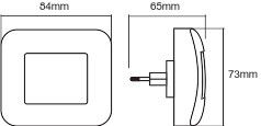 LED-Nachtlicht LUNETTA Hall White LED-Nachtlicht LUNETTA Hall White
