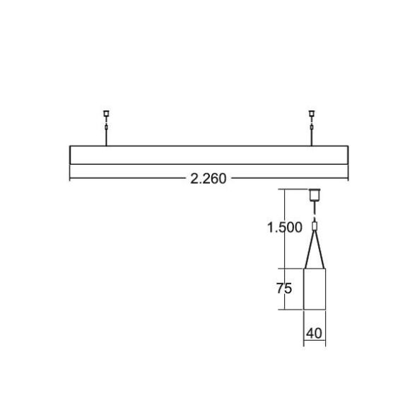Pendel-Profilleuchte 7416141032 Pendel-Profilleuchte 7416141032