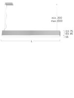 LED-Pendelleuchte LG3LEE-830M-L1502-YA