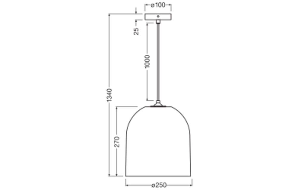 Pendelleuchte E27 D. C.Ball Pend E27