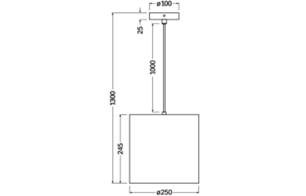 Pendelleuchte E27 D. C. Cyl. Pend E27