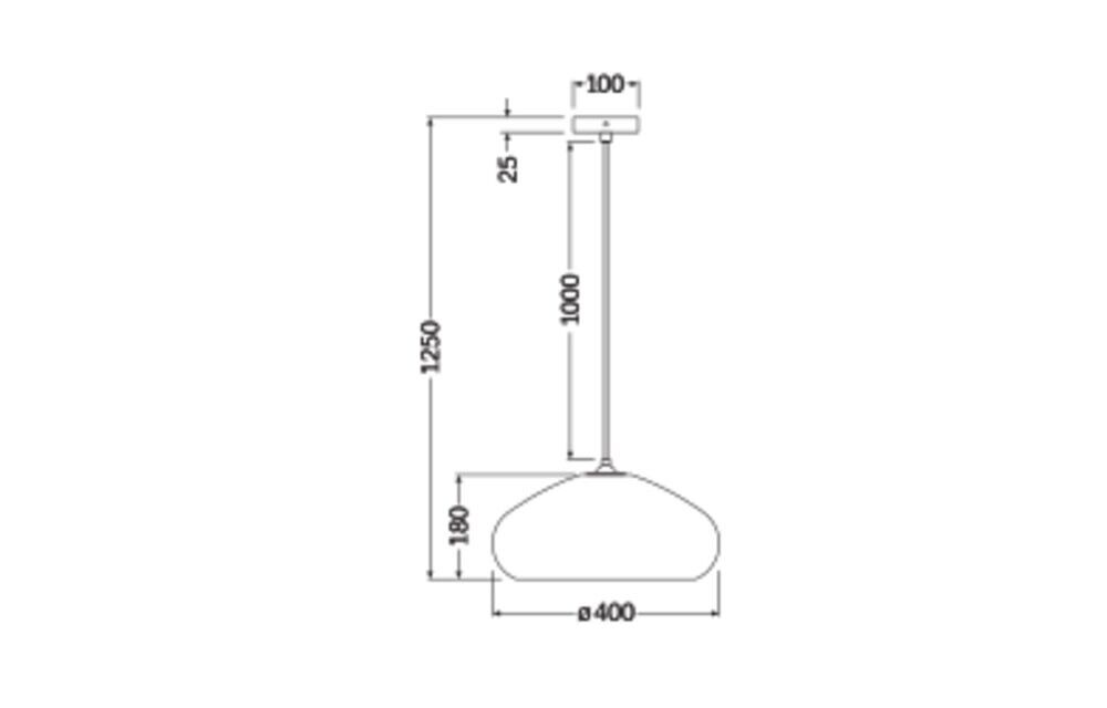 Pendelleuchte E27 D. C. Drop Pend E27
