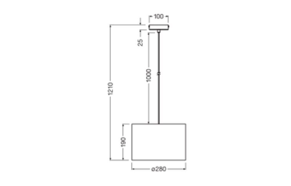 Pendelleuchte E27 D.F.W. Pend 280 E27
