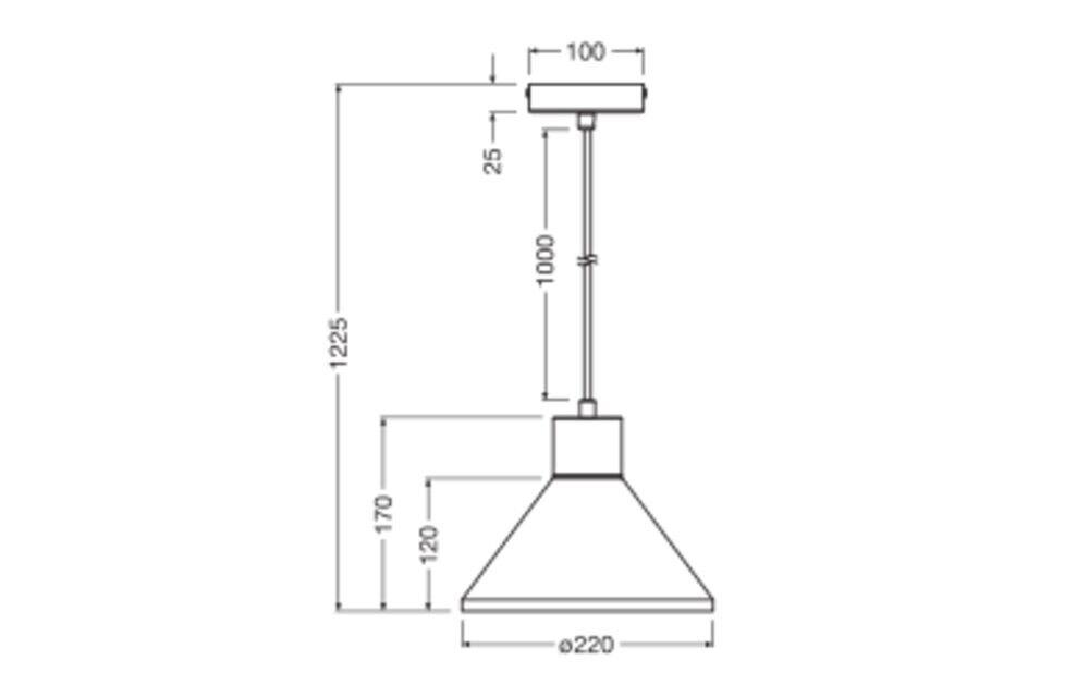 Pendelleuchte E27 D.Pl.Wood Pend 220