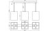 Pendelleuchte 3xE27 D.C.SquarePend3XE27