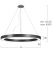 LED-Pendelleuchte RG3OBE-840M-D1500-U