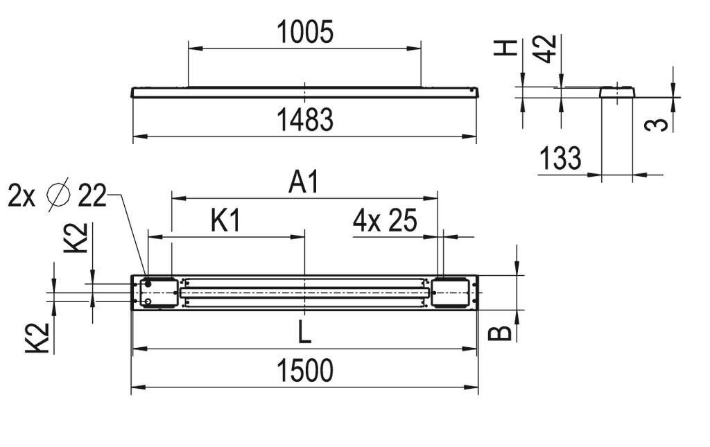 LED-Pendelleuchte FLAKE #0627728AH315