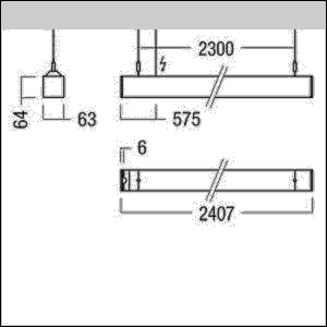 LED-Pendelleuchte LINCOR CRF #42950860