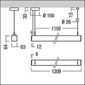 LED-Pendelleuchte LINCOR DI #42950880