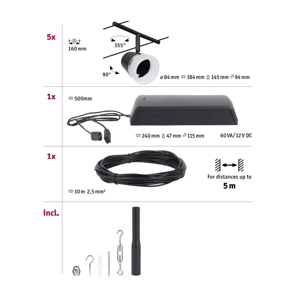 Komplett-Seilsystem 944.63