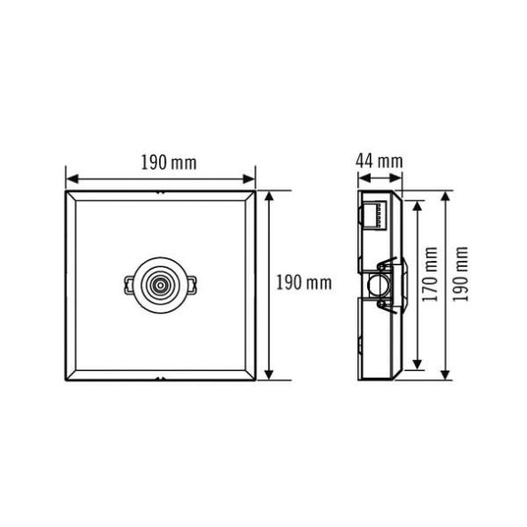 LED-Notleuchte ELHELLED3hSCSMOFFICE LED-Notleuchte ELHELLED3hSCSMOFFICE
