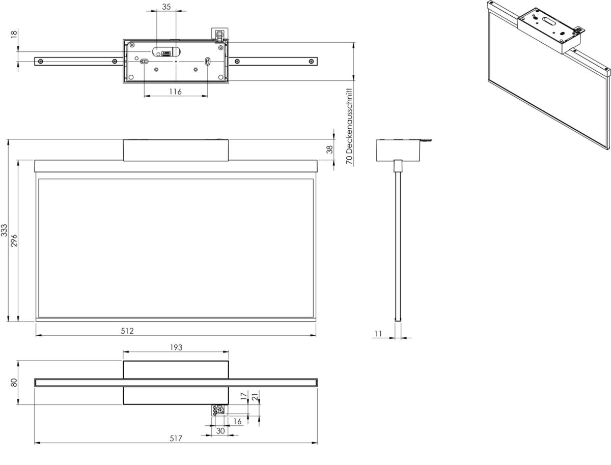 LED-Rettungszeichenleuchte AGD403SC-E