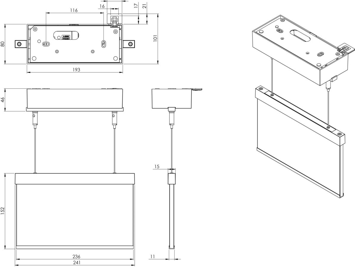 LED-Rettungszeichenleuchte AMDC403SC