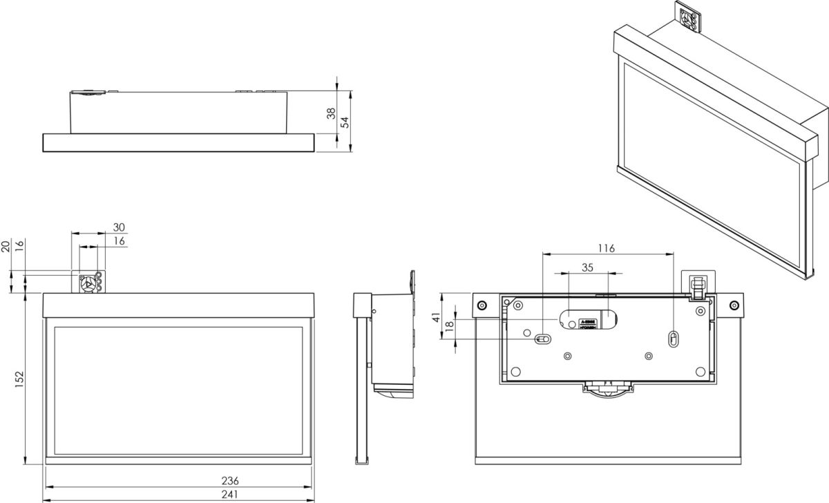 LED-Rettungszeichenleuchte AMW403SC-E