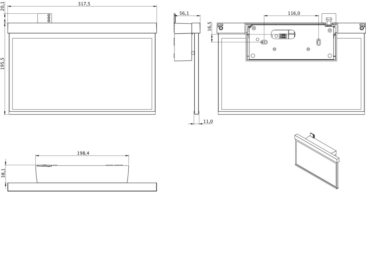 LED-Rettungszeichenleuchte GAXW401SC