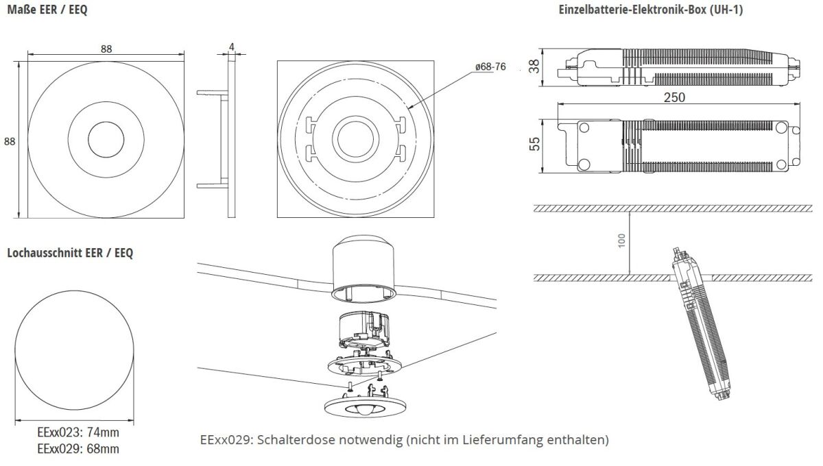 Sicherheitsleuchte EERL431WL-E