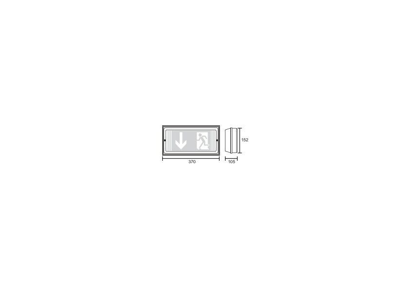 Sicherheitsleuchte PFW411SC-P