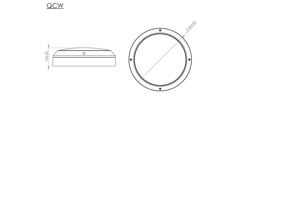Sicherheitsleuchte QCW421WL-BM-TT