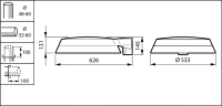 LED-Mastaufsatzleuchte BDP266 LED #49762000