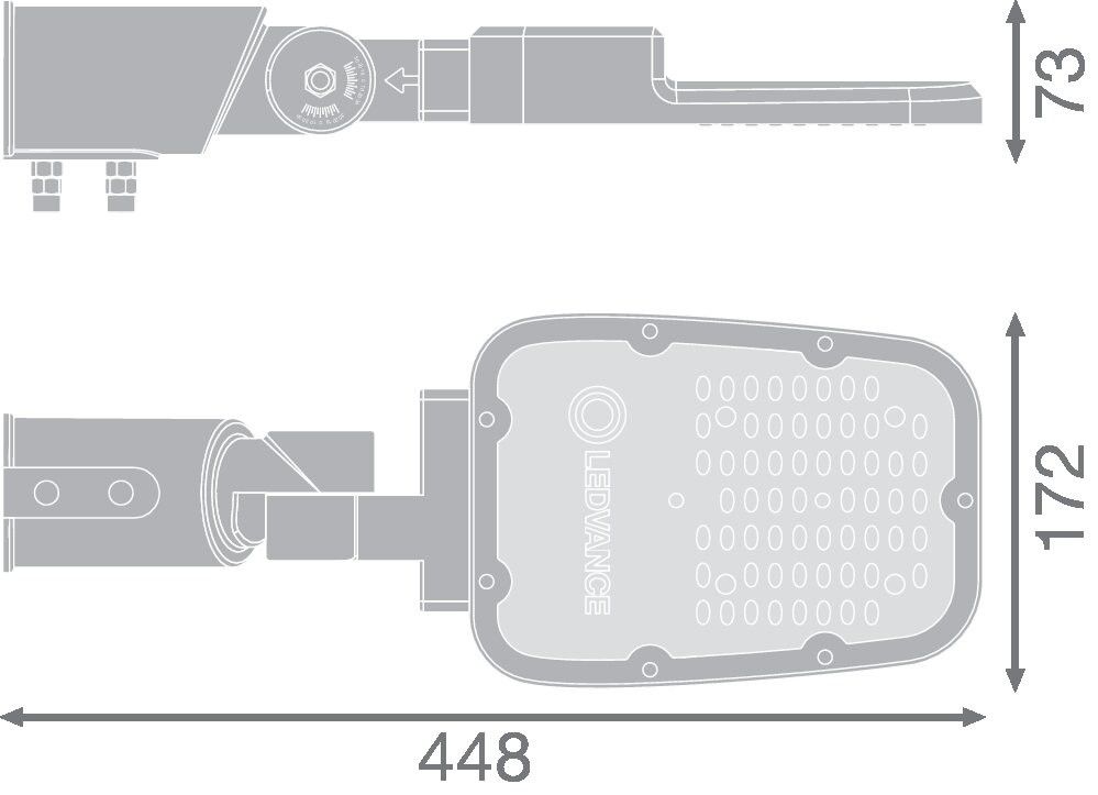 LED-Straßenleuchte SLAREASPDSMV30W740