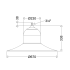 LED-Hängeleuchte 565 L100R G2 VARIO