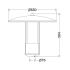 LED-Pilzleuchte 553 L50 G2 VARIO 730