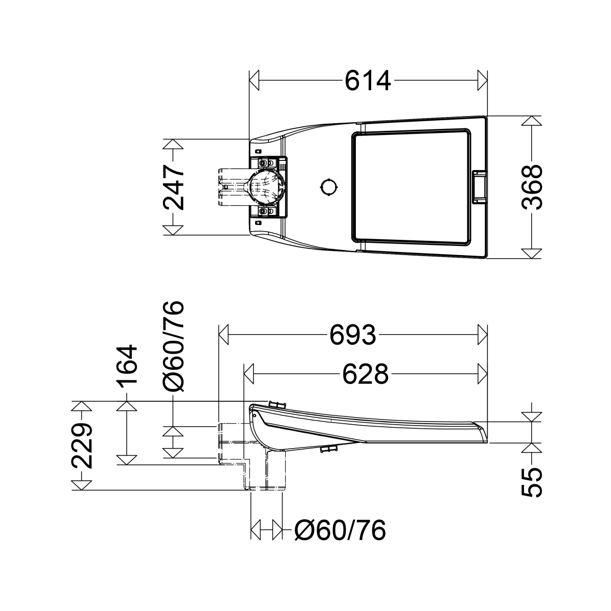 LED-Mastauf-/ansatzleuchte 52 4803 730 RFL0U