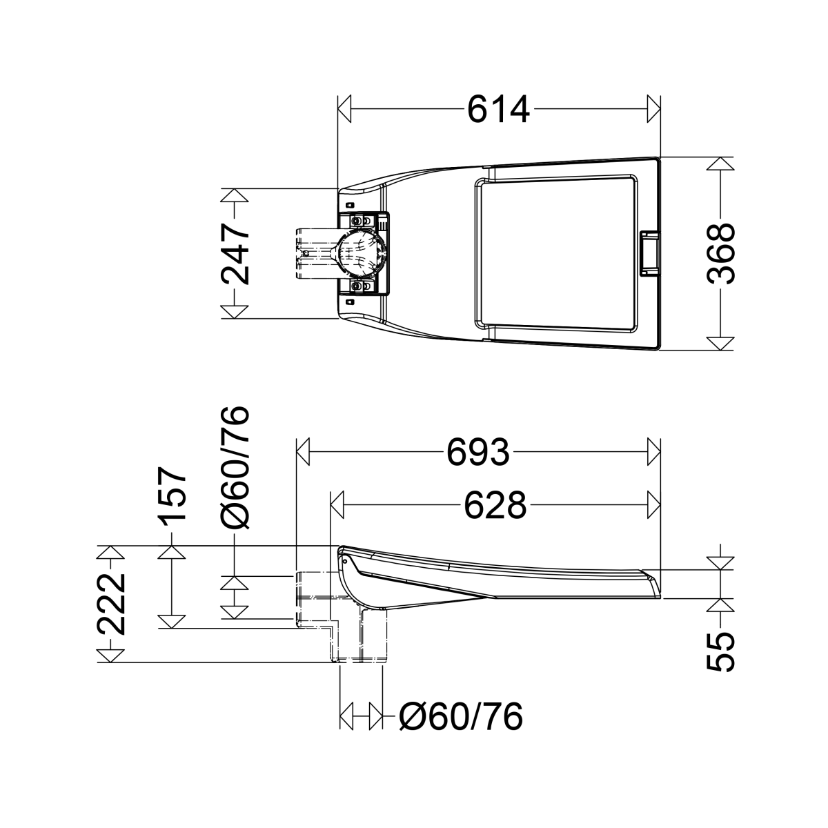 LED-Mastauf-/ansatzleuchte 52 6401 730