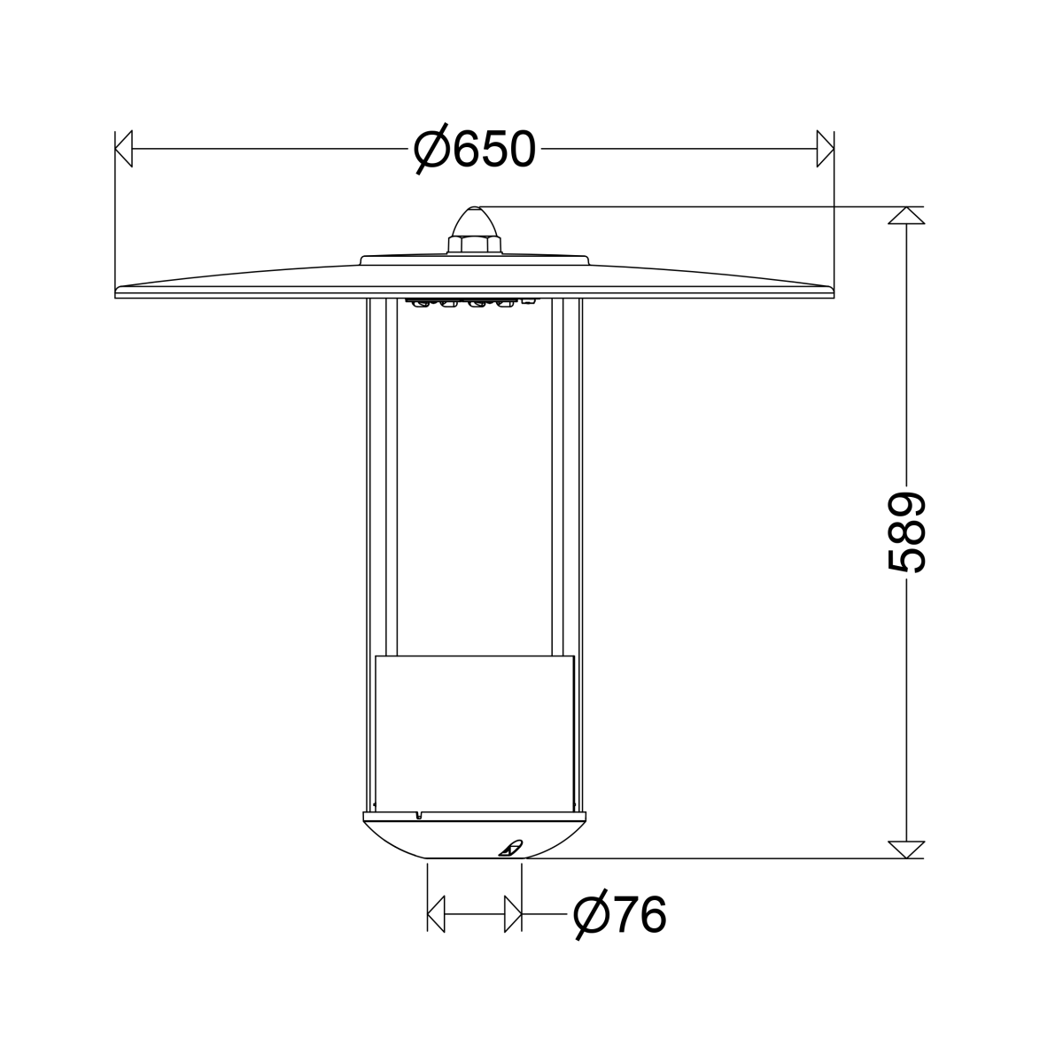 LED-Pilzleuchte 557 1602R G2 730