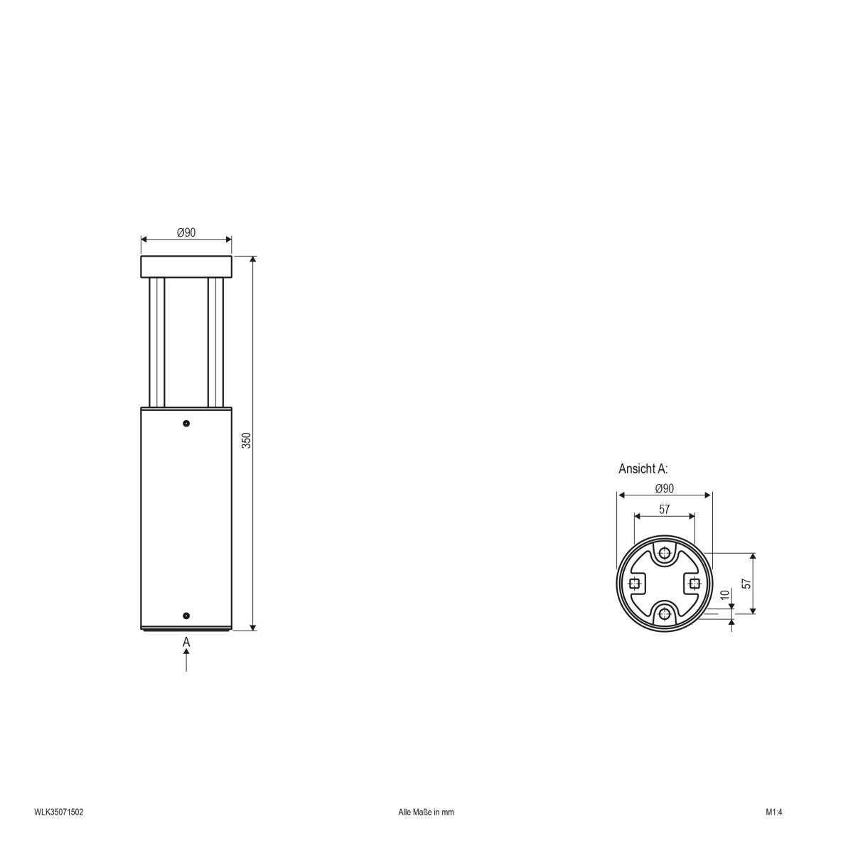 LED-Wegeleuchte WLK35071502
