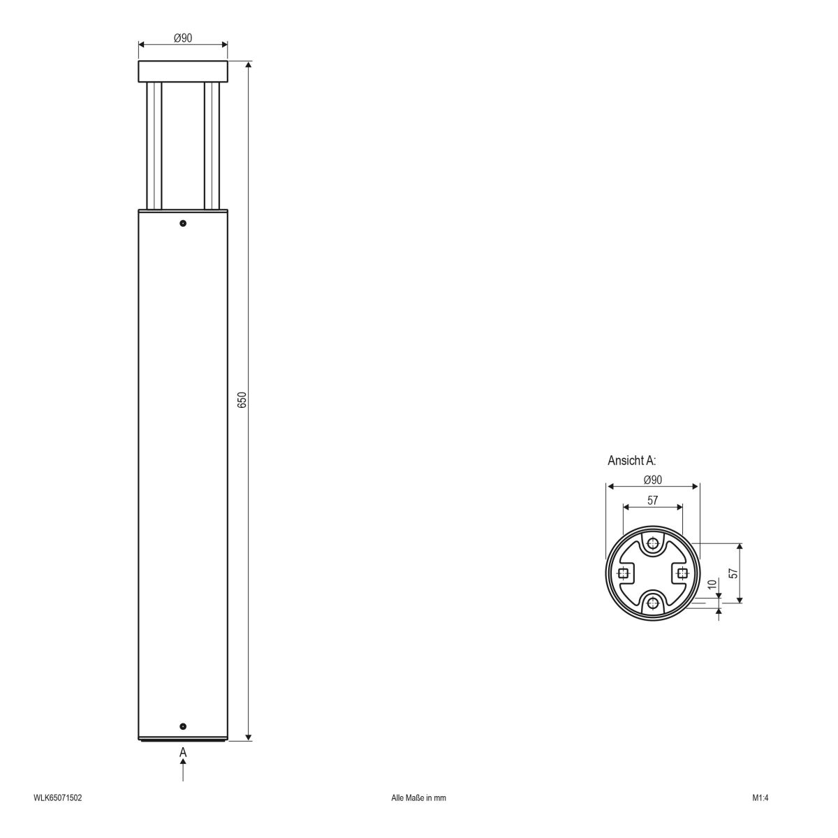 LED-Wegeleuchte WLK65071502