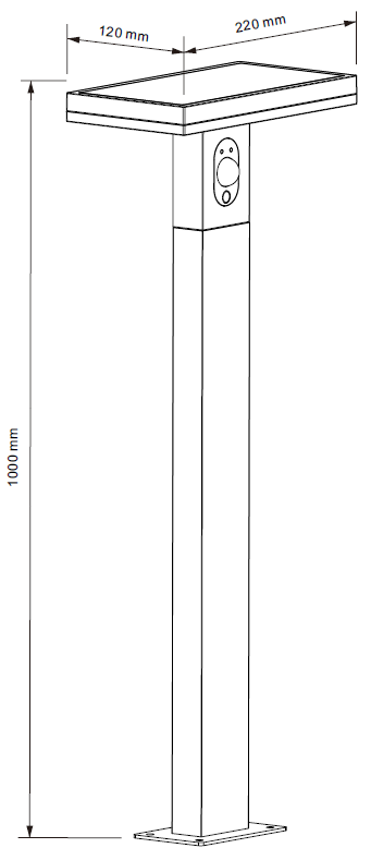 LED-Solar-Wegeleuchte PRDX27797