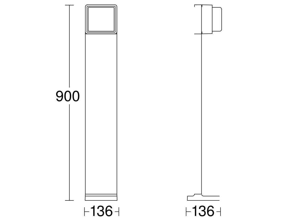 LED-Außenleuchte o. Sensor GL 85-900 C 3000K